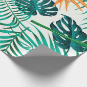 Florence naadloos patroon met bladeren. tropische cadeaupapier (Hoek)