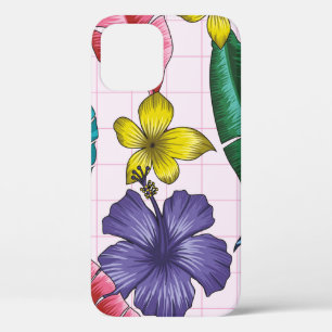 Florence naadloos patroon met bladeren. tropische  iPhone 12 hoesje
