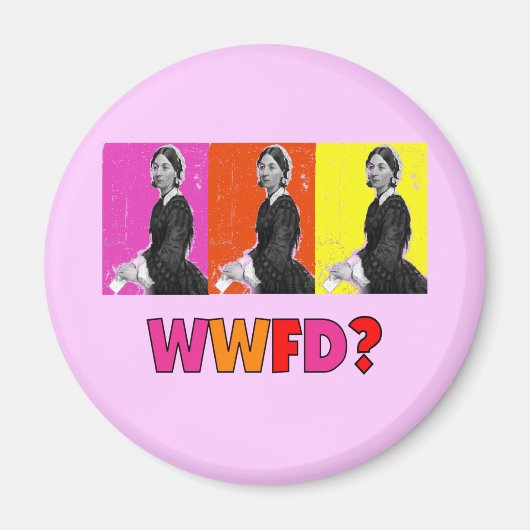 Florence Nightengale Gifts "WWFD?" Magneet (Voorkant)