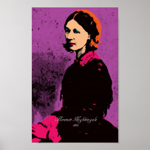 Florence Nightingale met Pop Art Poster