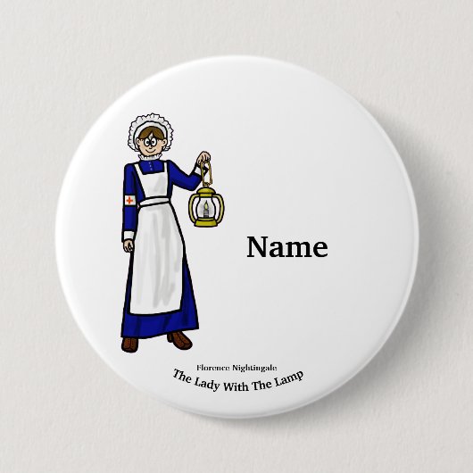 Florence Nightingale Nurse Button (Voorkant)