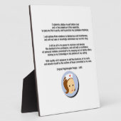 Florence Nightingale Pledge Fotoplaat (Zijkant)