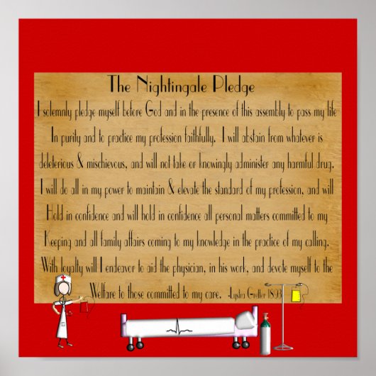 Florence Nightingale Pledge Poster (Voorkant)