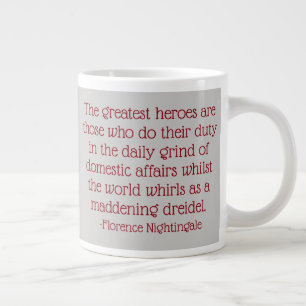 Florence Nightingale Quote Mok, de grootste helden Jumbo Beker