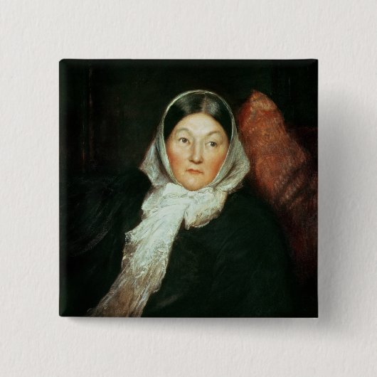 Florence Nightingale Vierkante Button 5,1 Cm (Voorkant)