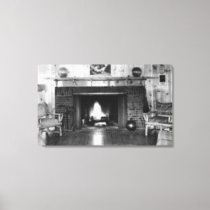 Florence, Oregon Hotel Regan Lobby Uitzicht Canvas Afdruk