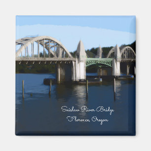 Florence Oregon Suislaw River Bridge Magneet