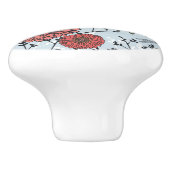 Florence patroon 3 keramische knop (Zijkant)