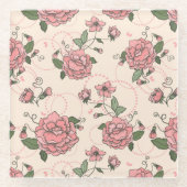 Florence patroon 5 glazen onderzetter (Voorkant)