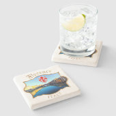 Florence - Ponte Vecchio Stenen Onderzetter (Zijkant)