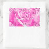 Florence Product Labels Roze roze met palmbladeren (Tas)