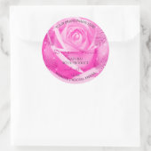 Florence Product Labels Roze roze met palmbladeren (Tas)