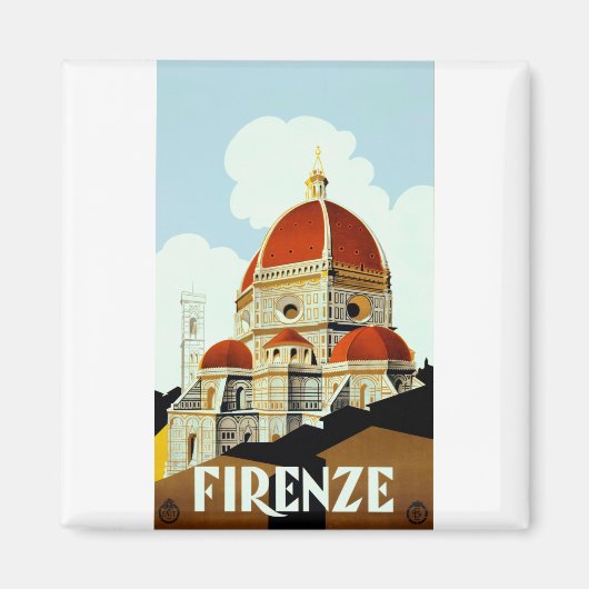 Florence-reisposter Magneet (Voorkant)