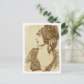 "Florence" ~ Roaring 20's Briefkaart (Staand voorkant)