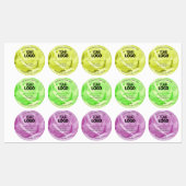 Florence Roos Yellow Green Paars Product Label Log (Vel)