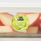 Florence Roos Yellow Green Paars Product Label Log (Aangebracht)