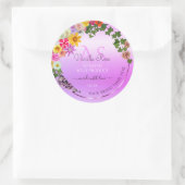 Florence roze Paarse gradiënt Etiket Monogram (Tas)
