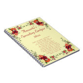 Florence Rozen Ledger Budget Notitieboek (Rechterzijde)