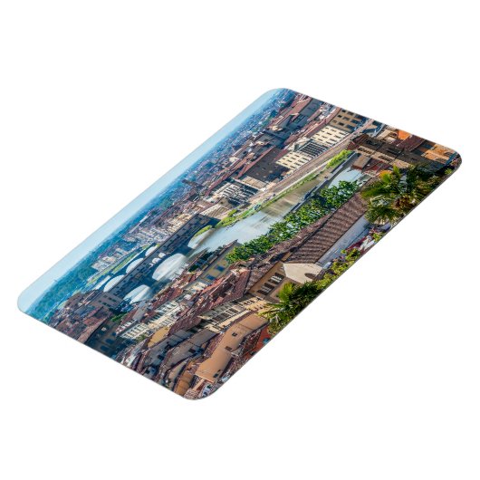 Florence stadsgezicht - Ponte Vecchio over rivier Magneet (Linkerzijde)