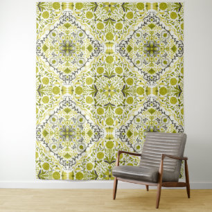 Florence-tegel in groen wandkleed