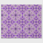 Florence-tegels in violet en katoenroze snoep cadeaupapier (Vlak)
