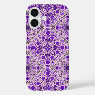 Florence-tegels in violet en katoenroze snoep iPhone 16 hoesje