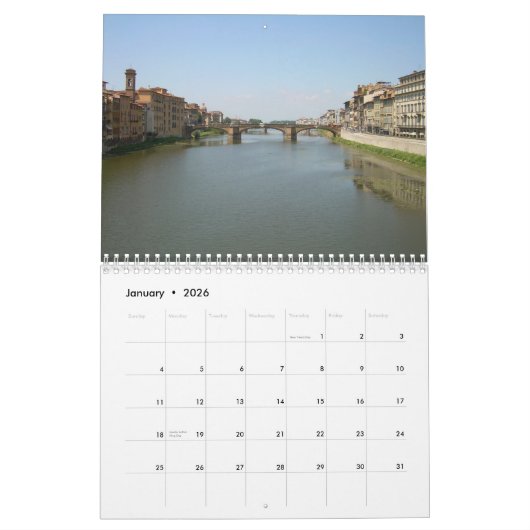 FLORENCE Wandkalender Kalender (Jan 2026)