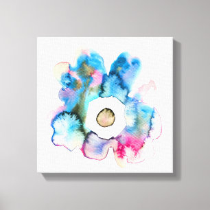 Florence waterverf handgetekende abstracte kunst canvas afdruk