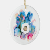 Florence waterverf handgetekende abstracte kunst keramisch ornament (Rechts)