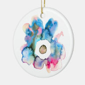 Florence waterverf handgetekende abstracte kunst keramisch ornament (Links)