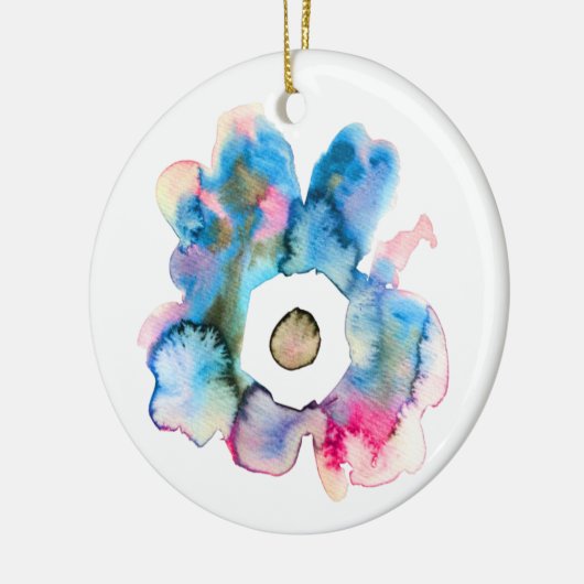 Florence waterverf handgetekende abstracte kunst keramisch ornament (Links)