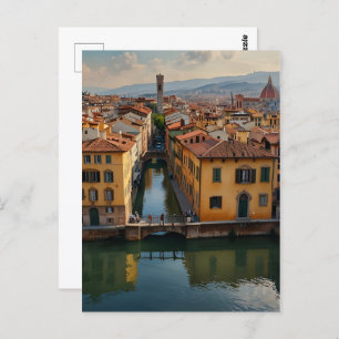 Florence waterverf kunst briefkaart