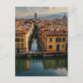 Florence waterverf kunst briefkaart (Voorkant)