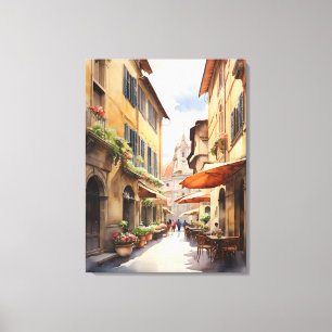 Florence waterverf kunst canvas afdruk