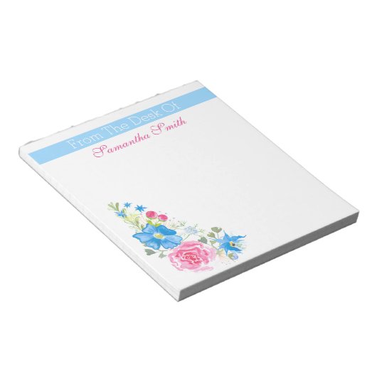 Florence-waterverf | Naam personaliseren Notitieblok (Schuin)