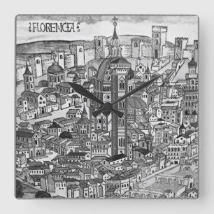 Florencia Bianco e Nero 1493 Vierkante Klok