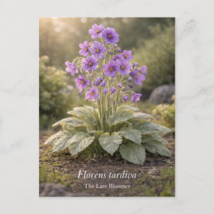 Florens tardiva The Late Bloomer Botanisch Briefkaart