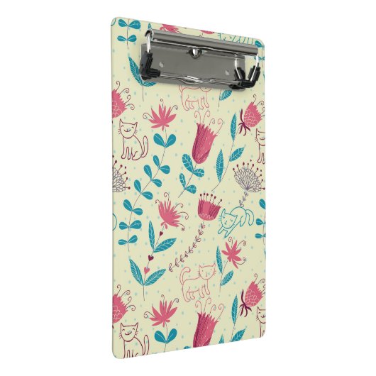 Florentieel patroon met cartoon katten mini klembord (Schuin)