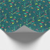 Florentieel patroon met cartoon vogels cadeaupapier (Hoek)