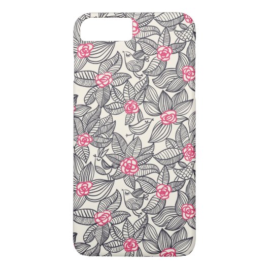 Florentieel patroon met cartoon vogels Case-Mate iPhone case (Achterkant)