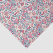 Florentieel patroon met vogel en vlinder tissuepapier (Detail)