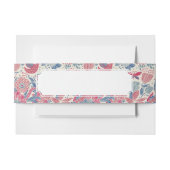 Florentieel patroon met vogel en vlinder uitnodigingen wikkel (Voorkant Voorbeeld)