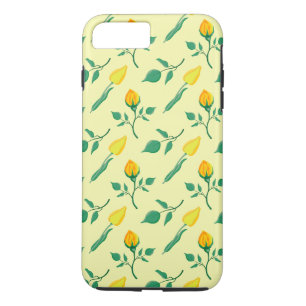 Florentijn met gele roos en tulpbloemen 	iPhone 8 plus / 7 plus hoesje