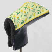Florentijn met gele roos en tulpbloemen golfheadcover (3/4 voorkant)
