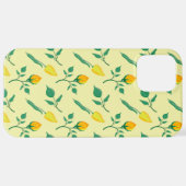 Florentijn met gele roos en tulpbloemen iPhone hoesje (Achterkant horizontaal)