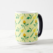 Florentijn met gele roos en tulpbloemen magische mok (Voorkant rechts)