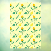 Florentijn met gele roos en tulpbloemen raamsticker (Vel 3)