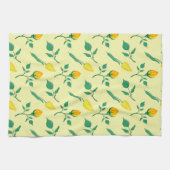 Florentijn met gele roos en tulpbloemen theedoek (Horizontaal)