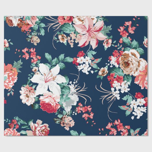 Florentijn met rozen en bloemen met v cadeaupapier (Vlak)