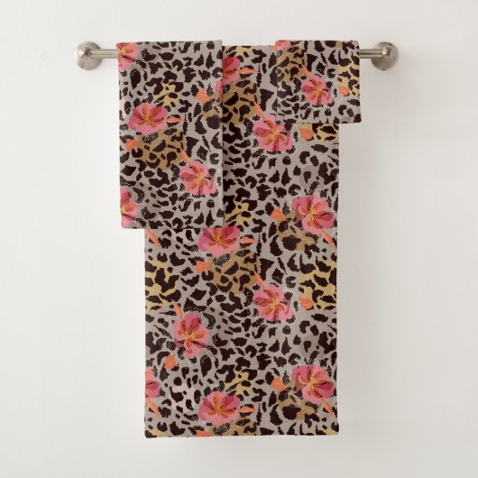 Florentijn van Leopard Animal Print Pattern Bad Handdoek (Insitu)